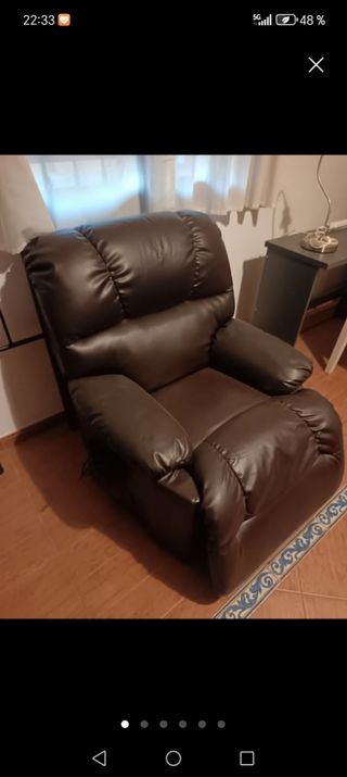 Sillón Relax Marrón masajeador 