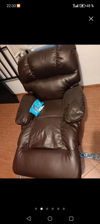 Sillón Relax Marrón masajeador 