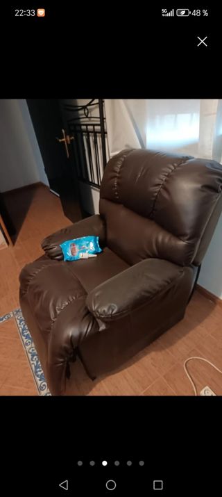 Sillón Relax Marrón masajeador 