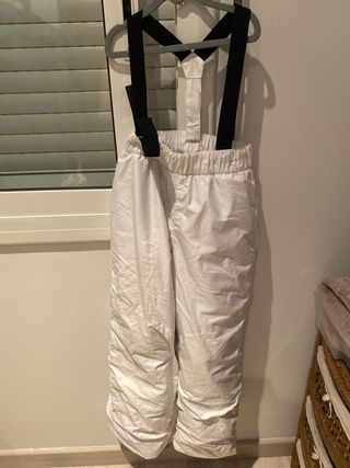 Pantalones esquí niña blancos