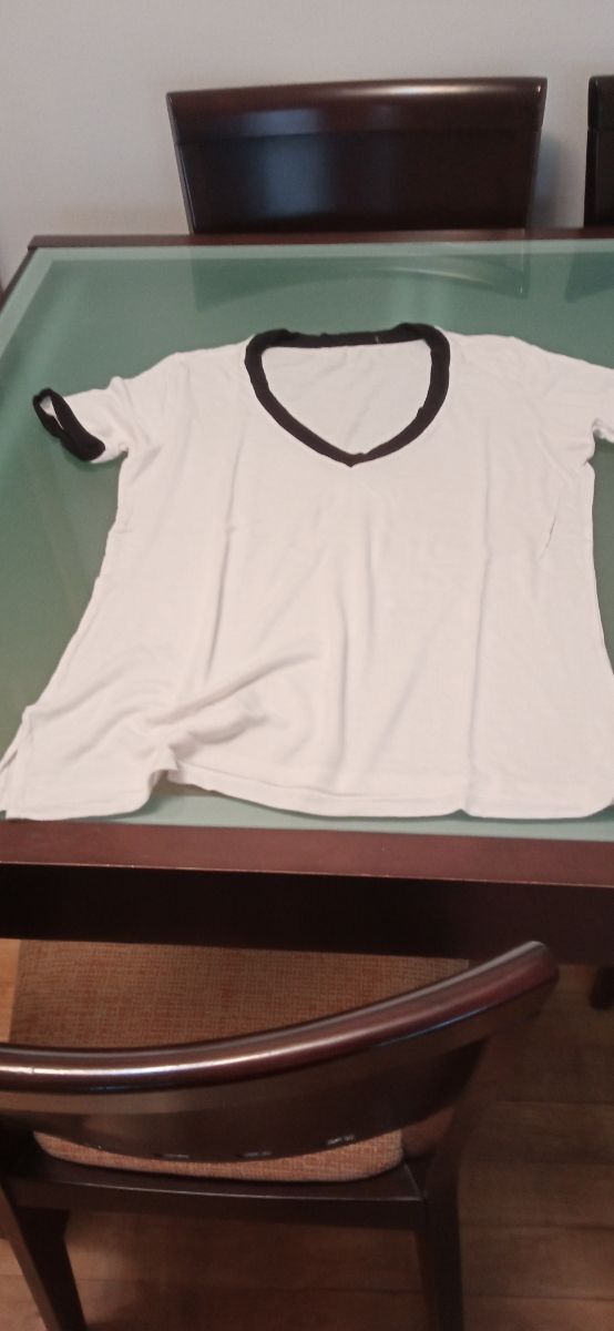 4 Camisetas Blancas T-Shirt S-M