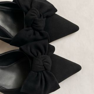 Zapatos de tacón bajo ZARA con lazo - 37