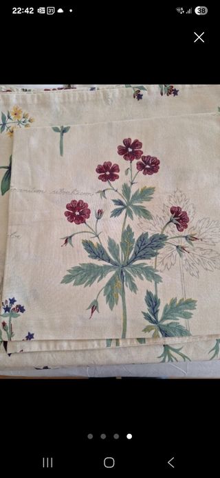 Funda nórdica floral algodón cama 90cms