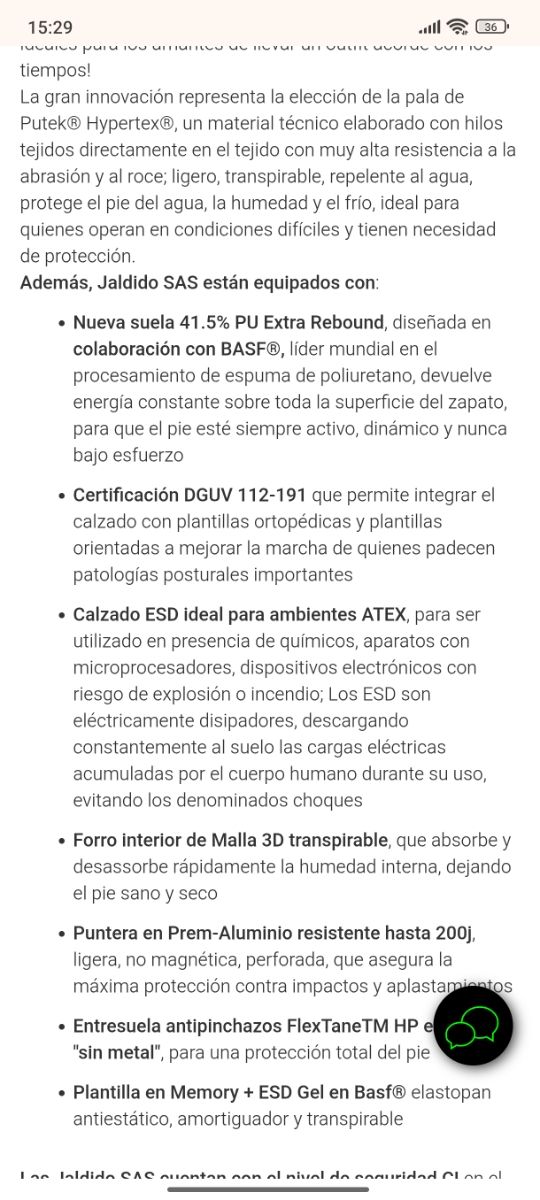 Zapatos seguridad Jallatte. Precio Amazon 130€.