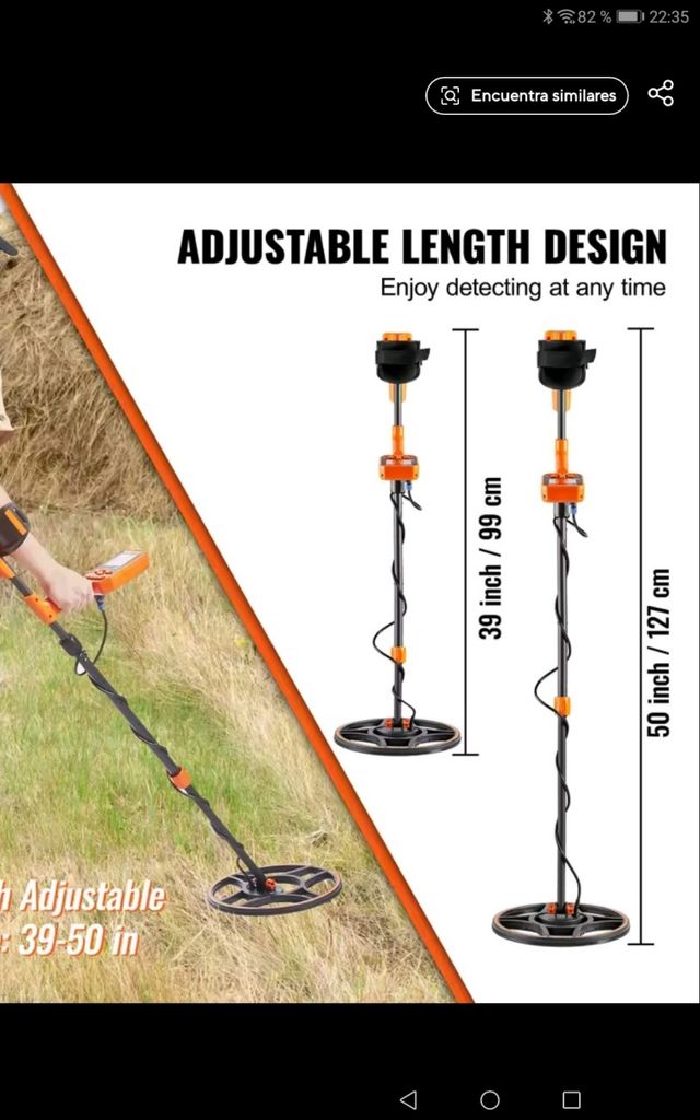 Detector metales acuático + accesorios