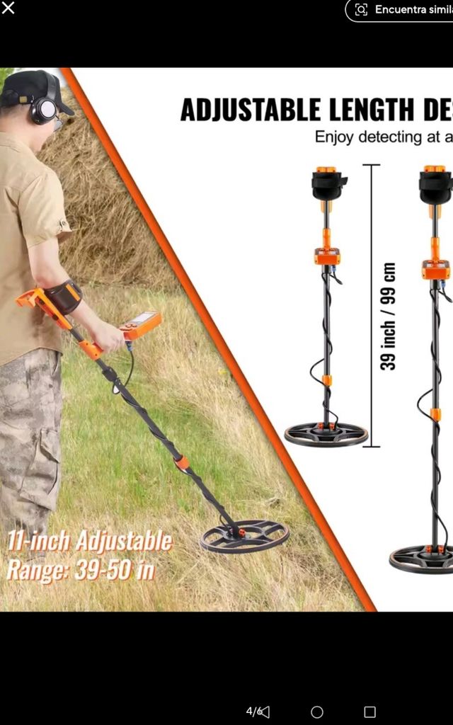 Detector metales acuático + accesorios