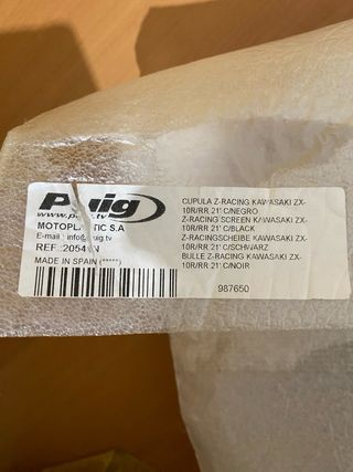 Cúpula Puig Z-Racing Kawasaki ZX-10R y ZX-10RR