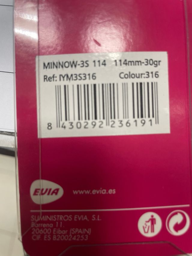 Señuelo Yokozuna Minnow 3S 114.