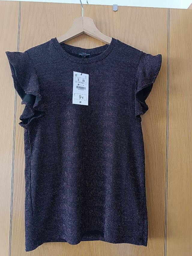 Camiseta brillo rosa