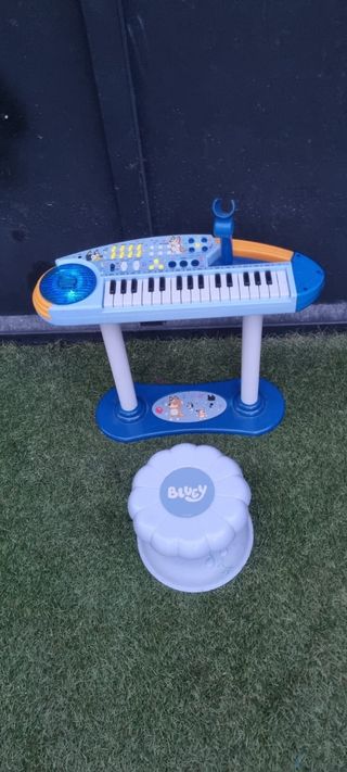 Mini teclado musical infantil Bluey