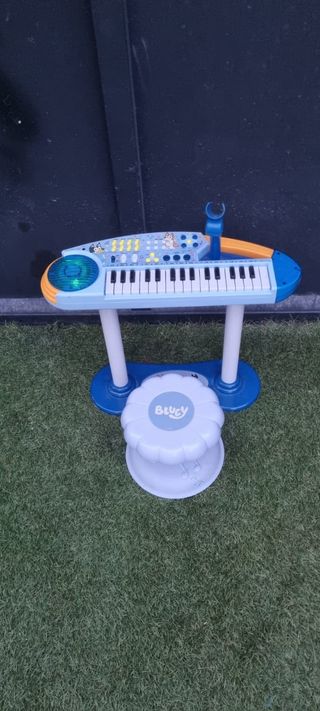 Mini teclado musical infantil Bluey
