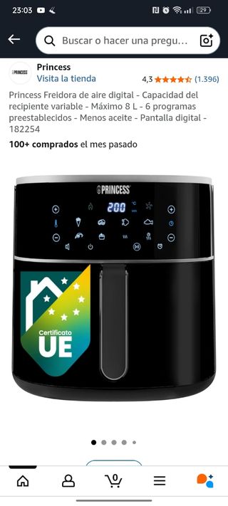 Ventilador Princess - Recambio
