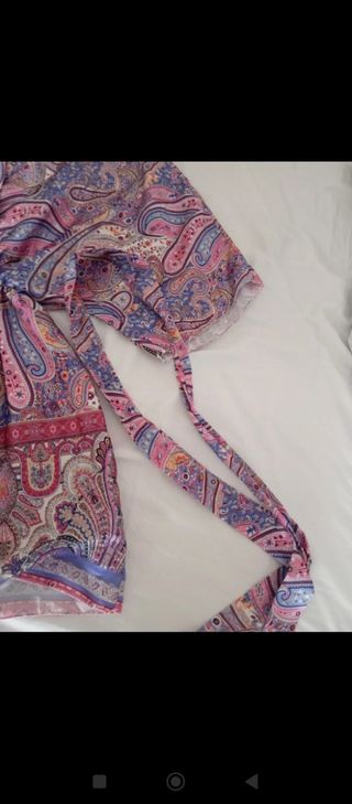 Abito Paisley Rosa-Viola