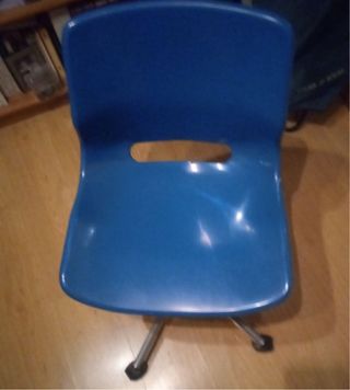 Silla escritorio Ikea azul