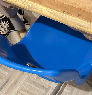 Silla escritorio Ikea azul