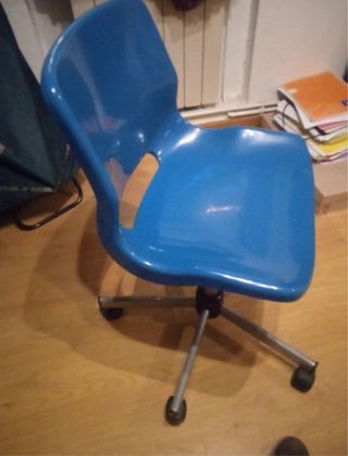 Silla escritorio Ikea azul