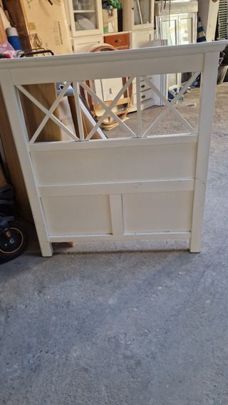 Cabecera cama 105cm blanca madera