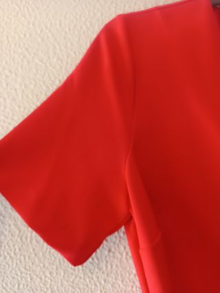Vestido midi rojo ajustado