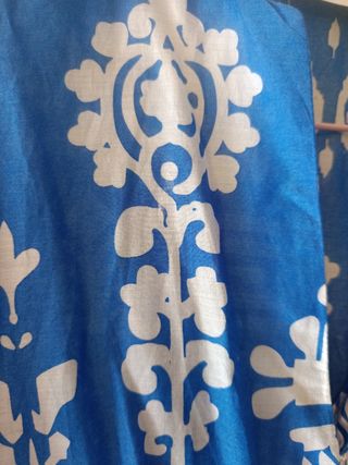 Vestido Zara azul estampado