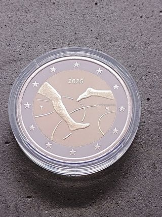 2€ PROOF Finlandia 2025.100 anni atletica FIN-SVE