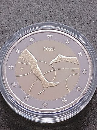 2€ PROOF Finlandia 2025.100 anni atletica FIN-SVE