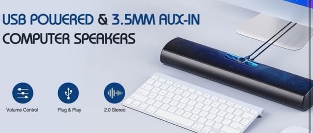 Barra de sonido ZHCHAO para PC/portatil COMO NUEVA