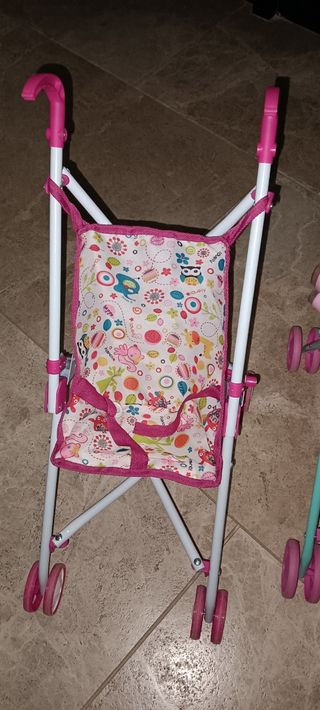 2 Carritos Muñecas Plegables