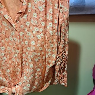Blusa estampada naranja