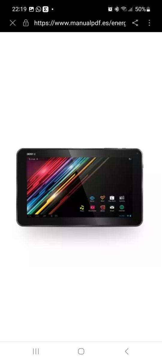 Tablet nueva  plastificada