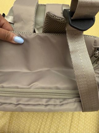 Mochila beige viaje