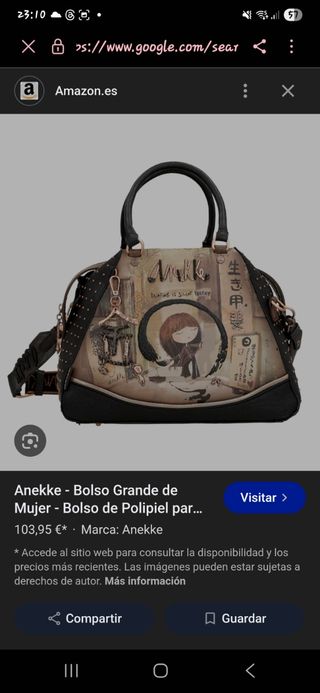 Bolso Anekke - Marrón y Negro