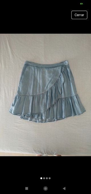 Minifalda vaquera azul
