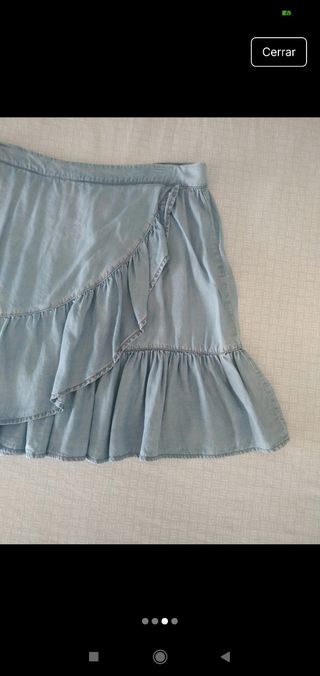 Minifalda vaquera azul