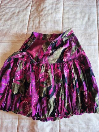 Falda globo estampada Flores