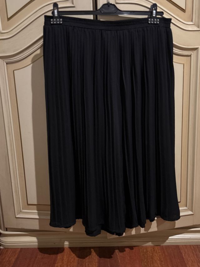 Gonna lunga plissettata nera