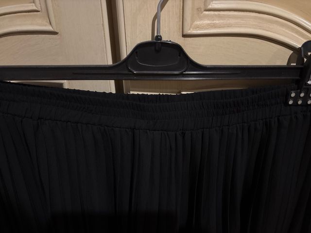 Gonna lunga plissettata nera