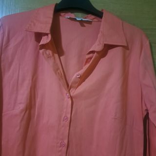 Blusa manga larga color salmón