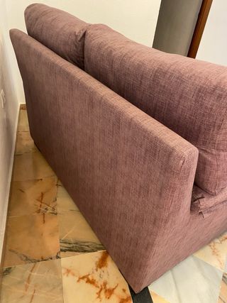 RECOGIDA EN MALAGA. sofá 2 plazas - marrón/gris.