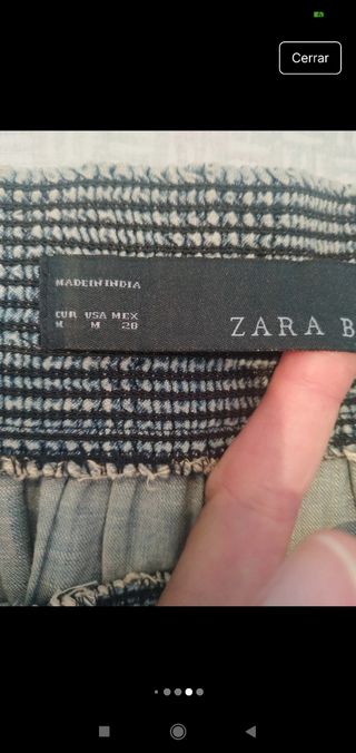 Falda vaquera Zara azul