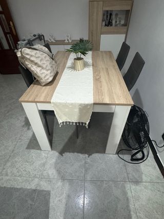 Mesa comedor madera blanca