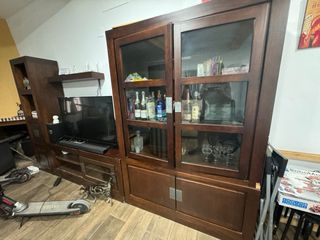 Mueble TV madera marrón