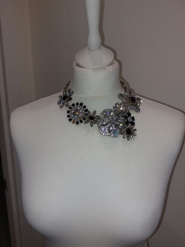 Collares con cuentas de cristal metale cuero...