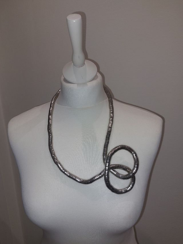 Collares con cuentas de cristal metale cuero...