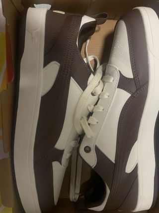 Zapatillas Puma Dribble Marrón-Blanco