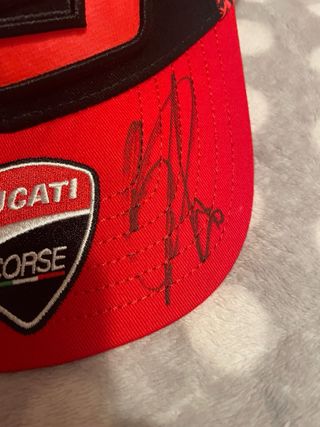 Cappellino Pecco Bagnaia Ducati Autografato