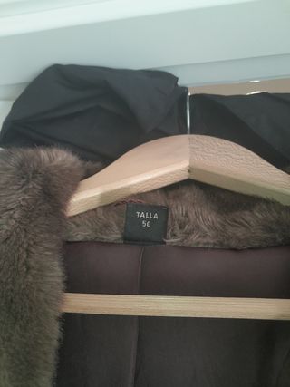 Chaqueta marrón piel sintética M