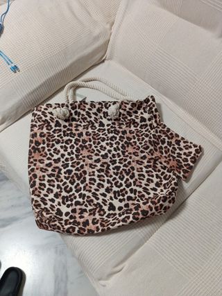 Bolso playa leopardo