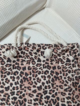 Bolso playa leopardo