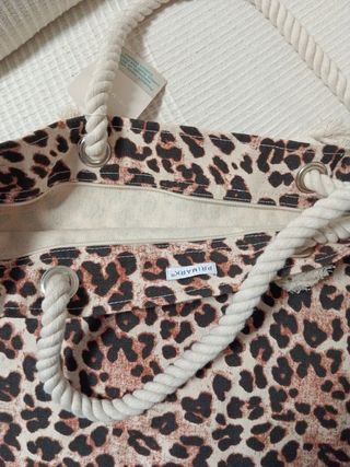 Bolso playa leopardo