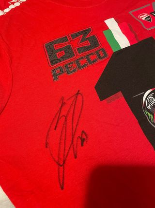 Maglia Ducati Pecco Bagnaia Autografata